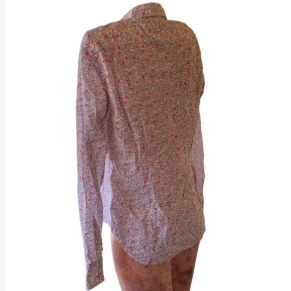 Stile Benetton Button Down Floral 100% Cotton - Picture 5 of 6